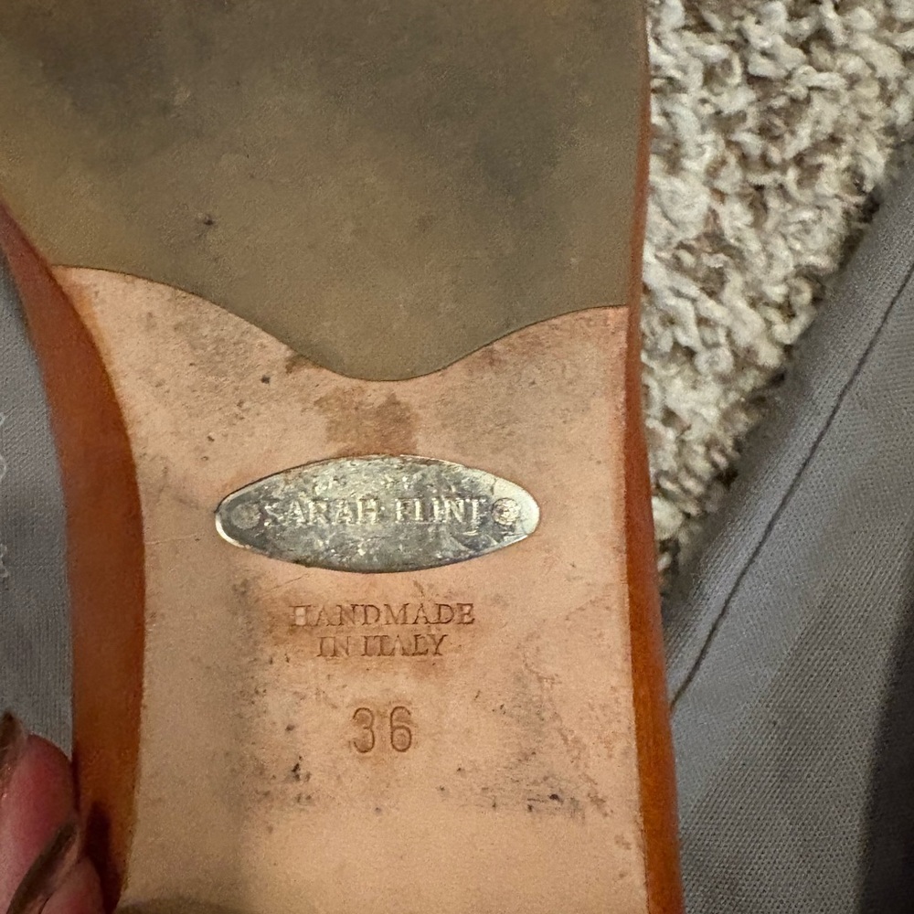 Sarah Flint Natalie Flats Sz 36 Brown - Picture 6 of 9